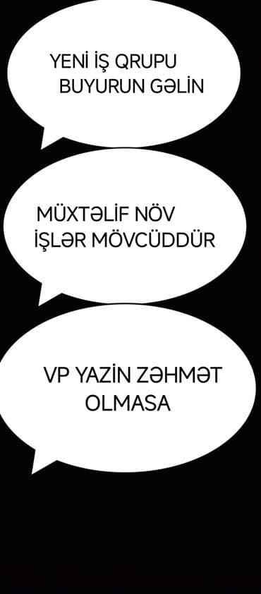 Склад: Yeni iş qrupu üçün müraciətlər qəbul olunur. - Müxtəlif növ iş — 1