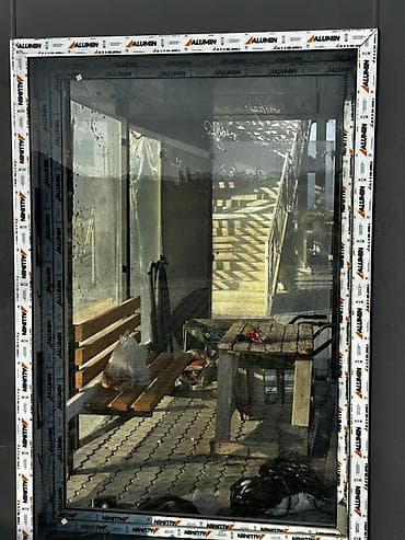 kabab sisi: Alüminium pəncərə çərçivəsi və şüşə paket - Material: ALUMIN markalı — 5