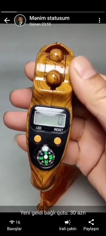 Сумки: Zikr etmək üçün təsbeh və kompasi var — 2