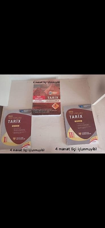 kohnə kitablar: Azərbaycan Tarixi Testlər 6-cı sinif, 1-ci hissə, 2023 il — 1