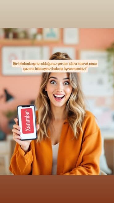 Xanımlar üçün onlayn iş imkanı Mobil telefon, internet və sosial lalafo.az -da Xanımlar üçün onlayn iş imkanı Mobil telefon, internet və sosial