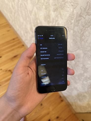 sim limitsiz internet: IPhone 8, Qara, Simsiz şarj — 2
