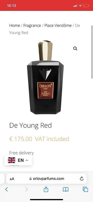 Orlov Paris – De Young Red ətiri Orlov De Young Red, 75 ml. Fransadan — 4