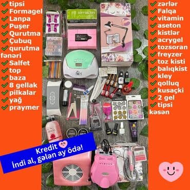 dirnag levazimatlari: Kredit ✅ Dırnaq dəsti hər şey daxil 6 ay 59 azn. Başqa setlər də var/ — 1