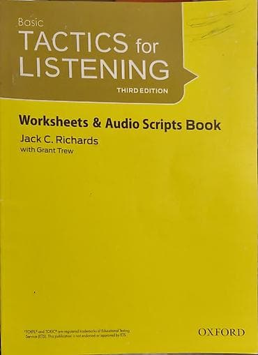 Məhsul: Basic Tactics for Listening – Third Edition Növ: Worksheets