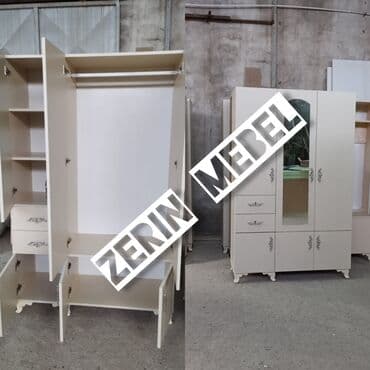 isqaf: Yeni, Açılan, 3 qapılı Düz dolab, Dolab-asılqan — 2