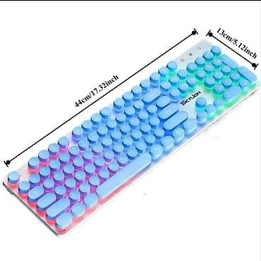 Фото и видеокамеры: Skylon RGB işıqlı klaviatura - Tam ölçülü, 104 düyməli dizayn: ox — 3