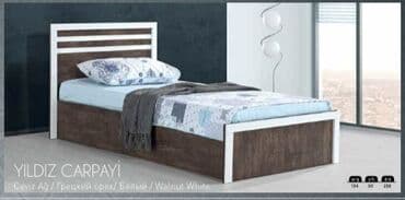 Yeni, Təknəfərlik çarpayı, Bazasız, Matras ilə, Siyirməsiz