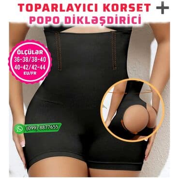 Toparlayıcı korset + Popo dikləşdirici 🔻 Yeni məhsul, ikisi bir arada