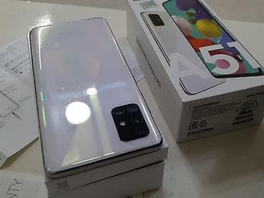 a3 samsung: Samsung Galaxy A51, 128 GB, rəng - Ağ, Zəmanət, Düyməli, Sensor — 10