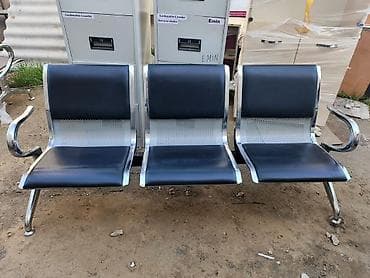 dərs stul: Metal gözləmə oturacağı – 3 nəfərlik - Material: xromlaşdırılmış — 1