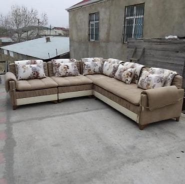 kunc divan: Künc divanı səliqəli və rahat. Keyfiyətli materiallarla yigilir — 1