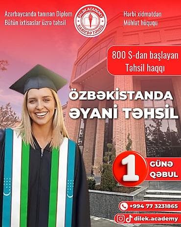 Təlim, kurslar: 🎓 XARİCDƏ TƏHSİL – 1 GÜNƏ RƏSMİ QƏBUL! İmtahansız qəbul imkanı! — 2