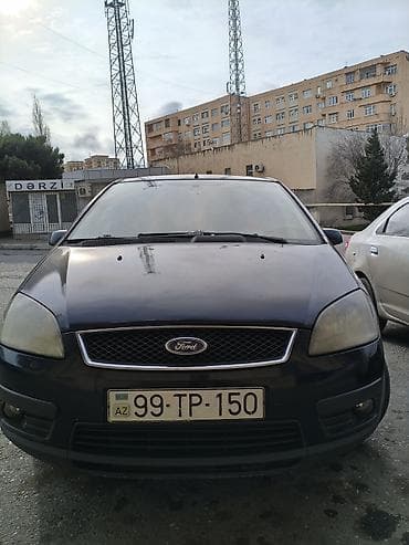 Ford Focus C-Max, qara rəng, 5 qapılı kompakt miniven. Xarici: - Qara