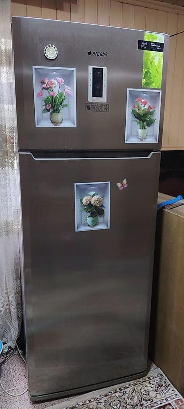 2 qapılı Arcelik Soyuducu Satılır, rəng - Gümüşü