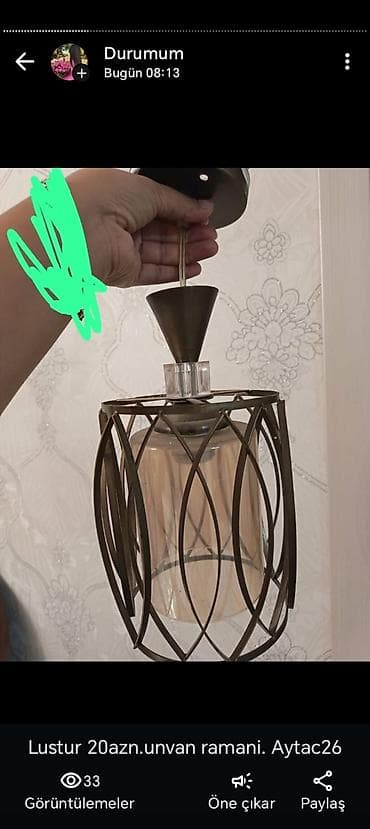 Çılçıraq, Şüşə