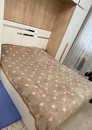 akustik panel: İkinəfərlik çarpayı, Bazalı, Matras ilə, Siyirməsiz — 4