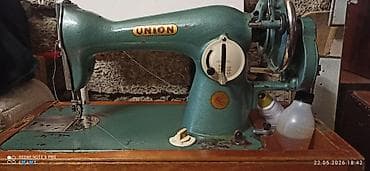 antik stullar: UNION tikiş maşını – “Made in USSR” - Mexaniki tip, çuqun-gövdəli — 1
