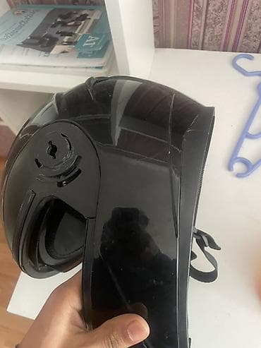 mon moto: DFG motosiklet dəbilqəsi – qara rəng, tam üz (full-face) tip — 3