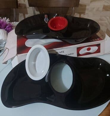 xurustal qablarin qiymeti: Nahar dəsti, rəng - Qara, Keramika, 2 nəfərlik — 1