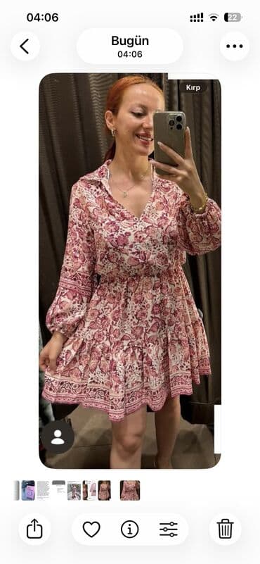 Etiketli teze Zara, uzunqol, güllü printli don
M razmer lalafo.az -da Etiketli teze Zara, uzunqol, güllü printli don
M razmer