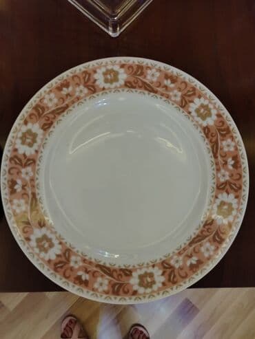 qab qacaq ikinci el: Boşqablar, 12 ədədli dəst, rəng - Ağ, Farfor, Çexiya — 5