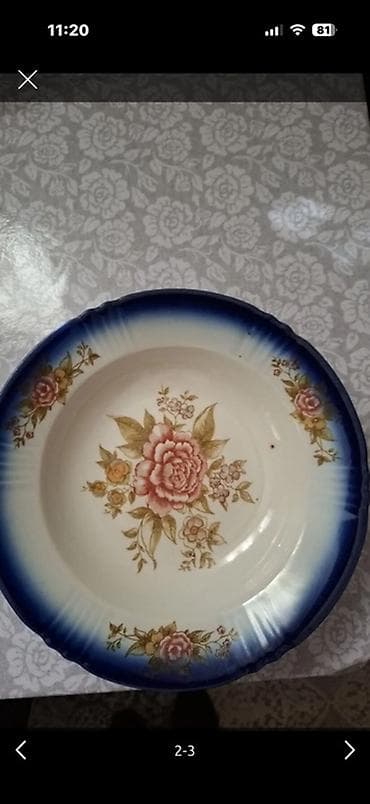 qədimi serviz: Nahar dəsti, rəng - Mavi, Keramika — 3