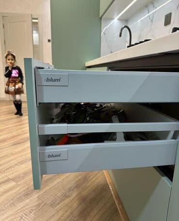 круглый стол на заказ: Sifarişlə mətbəx dəsti, Özü çəkən petlələr, MDF, Kredit yoxdur, Pulsuz çatdırılma — 7