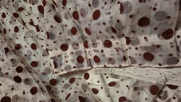 pərdələr: Məhsul: Tüll pərdə parçası - Material: incə, şəffaf tül - Rəng: ağ — 3