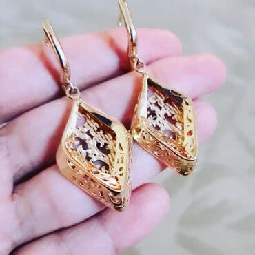 sirqalar qizil: Sırğa, Sarı qızıl, 585 Əyar, 524 g — 5