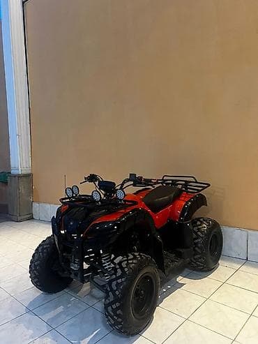 teker aparati: ATV kvadrosikl – qırmızı/qara rəng - Güclü ofroud təkərləri və — 7