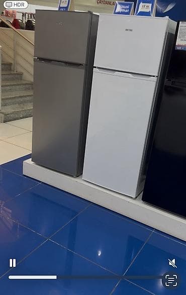 Yeni 2 qapılı Riffel Soyuducu Satılır, rəng - Ağ, Təkərli