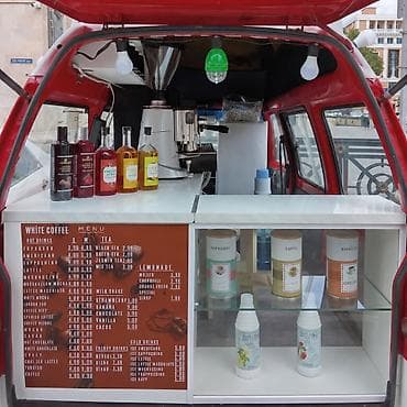 Kafe/Street Food üçün tam təchiz olunmuş mobil “Coffee Van”. Vacib — 5
