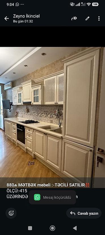 *880₼ MƏTBƏX mebeli :-TƏCİLİ SATILIR*‼️ ÖLÇÜ:-415 ÜZƏRİNDƏ VERİLİR:-