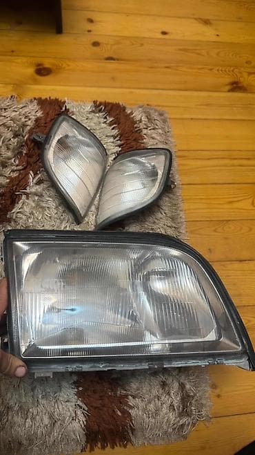 w210 mercedes tuning: Komplekt, Yaxın və uzaq vuran işıqlar Mercedes-Benz, Orijinal, İşlənmiş — 5