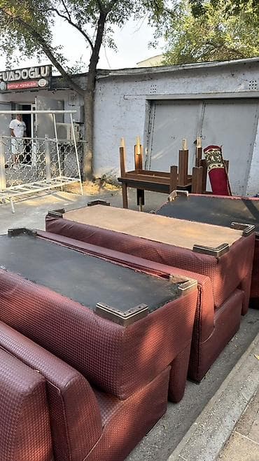 divanar: Məhsul: Bordo rəngli restoran/kafe oturacaqları (divan tipli boks) — 3