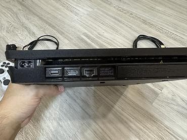 mobil oyun konsolu: Sony PlayStation 4 Slim oyun konsolu seti Komplekt: - PS4 Slim (qara — 4
