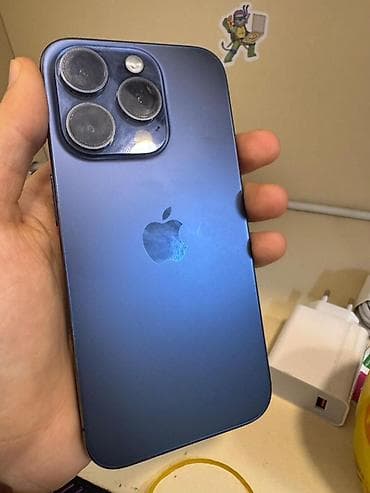 IPhone 15 Pro, 128 GB, Blue Titanium, Face ID, Simsiz şarj