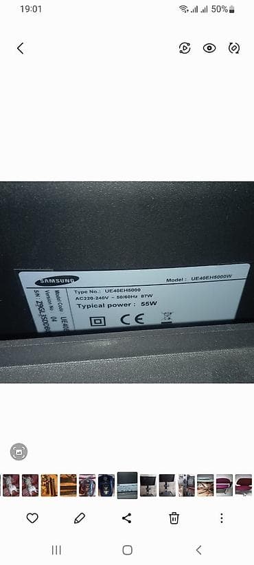 Samsung 40” LED televizor və təkərli TV altlığı satılır Samsung — 6