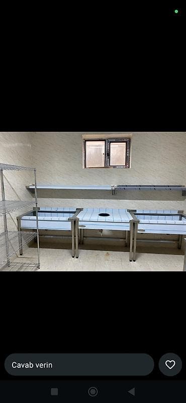 Оборудование для ресторанов, кафе: Nerjaveyka Masalarin ve Her Növ Metbext Avadanliqlarin Hazirlanmasi ve — 6