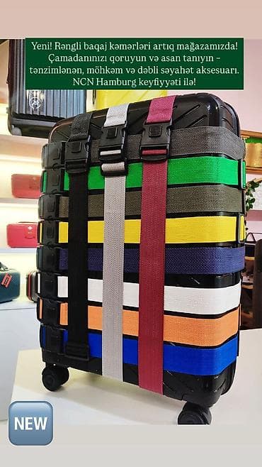 lent: NCN HAMBURG MAGAZASINA MEXSUSDUR Rəngli baqaj kəmərləri – — 1