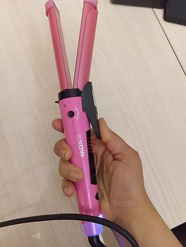 philips utu fenleri: NOVA saç düzləndirici və burqı 2-si 1-də - Rəng: çəhrayı - İstilik — 1