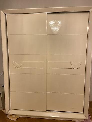 dodo mebel: İşlənmiş, 2 qapılı, Siyirməli, Ağ, Kupe, Düz dolab — 3
