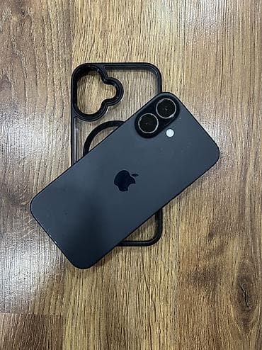 IPhone 16, 128 GB, Qara, Zəmanət, Simsiz şarj, Face ID