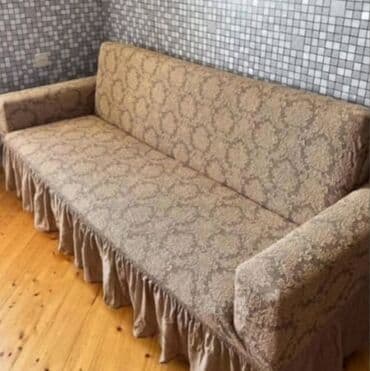 Divan üçün Yeni Xovlu rəng - Qəhvəyi Yataq örtüyü, Ödənişli çatdırılma, Rayonlara çatdırılma