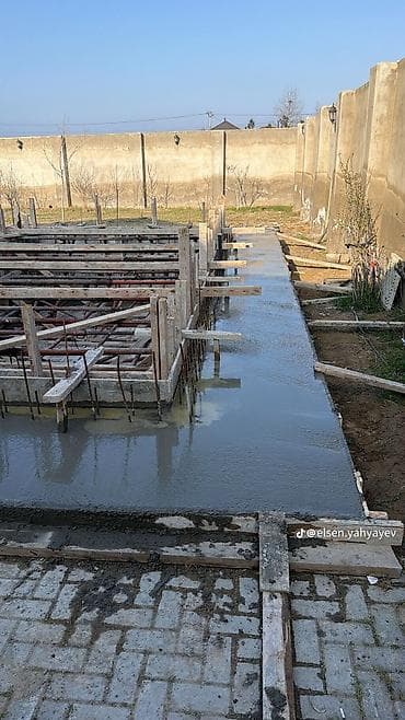 монолит бетон: Monolit beton tökmə və armatur-kalıp xidməti - Bünövrə, kəmər, kolon — 3