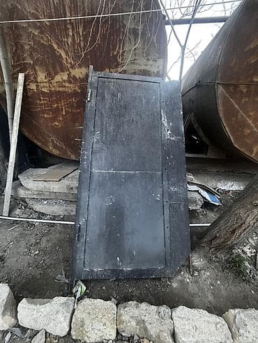 Metal qapı - Material: qalın polad lövhə və metal karkas Sekilde — 1