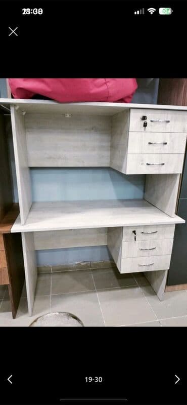 dəyirmi masa: Kompüter masası, Yeni, Açılmayan, MDF, Dördbucaq masa — 5