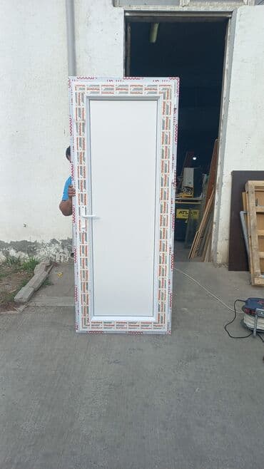 plastik gapi: Yeni Plastik qapı 80x200 sm Zamok və çərçivə ilə, Zəmanətsiz, Ödənişli quraşdırma, Ödənişli çatdırılma — 4
