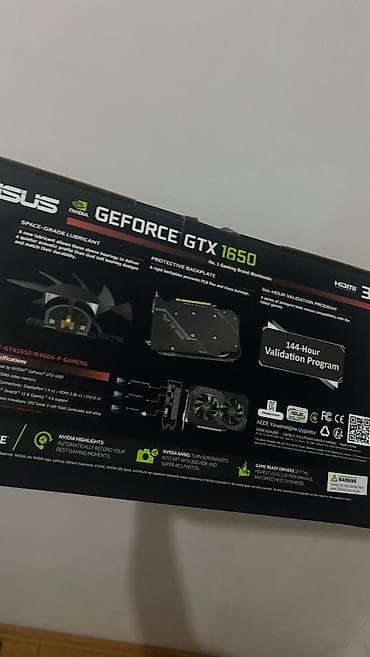 ikinci el kamputer: Videokart Asus GeForce GTX 1650, 4 GB, İşlənmiş — 7